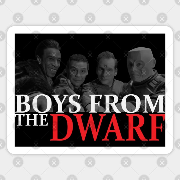 BOYS FROM THE DWARF Sticker by VoidDesigns